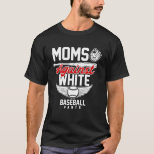 T-shirt Femmes mamans contre le baseball blanc pantalons S
