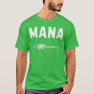 T-shirt Femmes Mana Guitare Battement de coeur Musique Gui