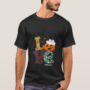 T-shirt Femmes MBU Infirmière Halloween Scary Citrouille A