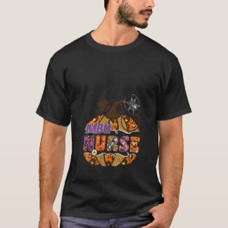 T-shirt Femmes MBU Infirmière Stethoscope Leopard Hallowee