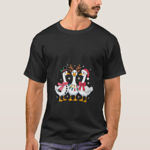 T-shirt Femmes Merry Goosemas Noël Silly Goose Xmas L
