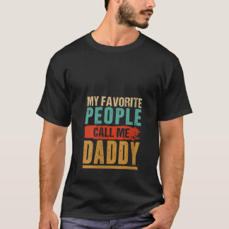 T-shirt Femmes Mes Favoris Les Gens M'Appelent Papa Fa Vin
