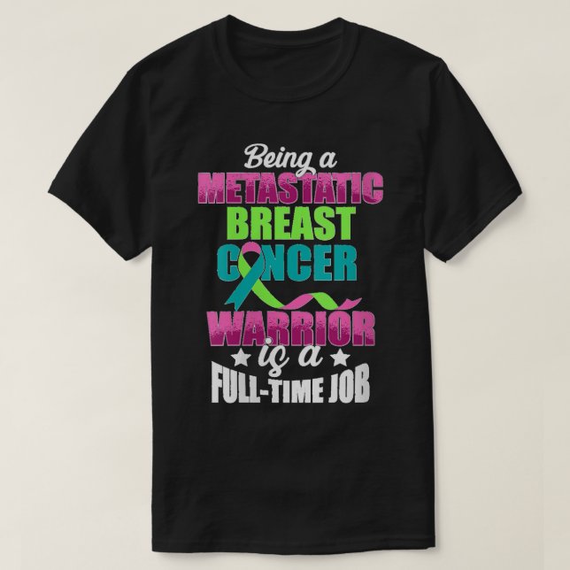 T-shirt Femmes Métastatique Cancer du sein Sensibilisation (Design devant)