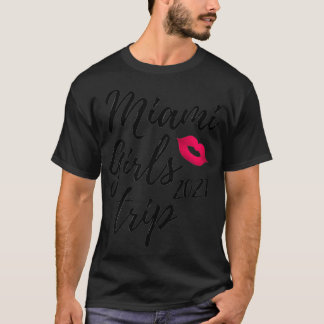 T-shirt Femmes Miami Girls Trip 2021 Bachelorette Vacances