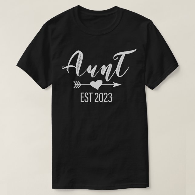 T-shirt FEMMES mignonnes Noël drôle Nouvelle Tante Est 202 (Design devant)