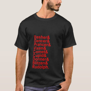 T-shirt Femmes mignonnes noms de rennes Helvetica Liste Ch