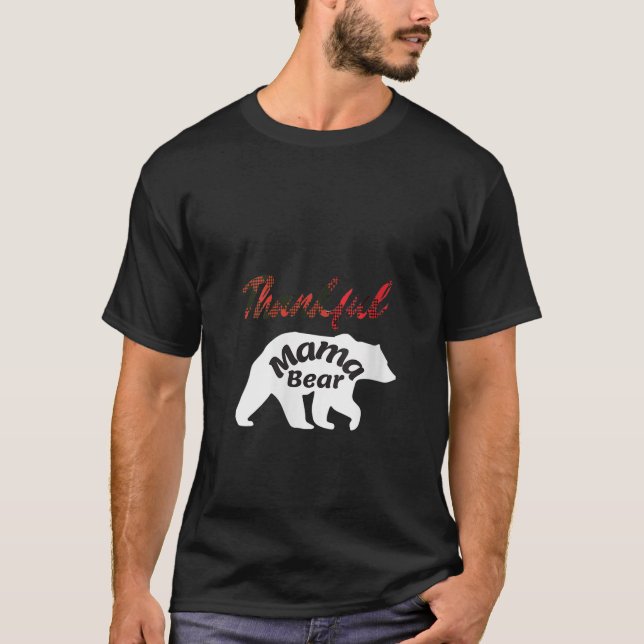 T-shirt Femmes Mignonnes Thankful Mama Porte Tee Grateful  (Devant)
