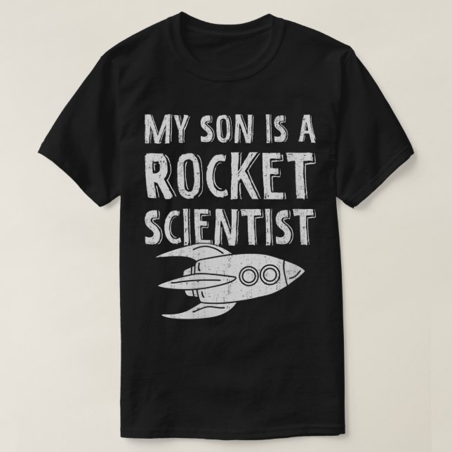 T-shirt FEMMES Mon Fils Est Un Chercheur De Fusées Rocket  (Design devant)