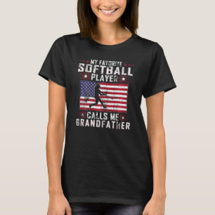 T-shirt FEMMES Mon Joueur De Softball favori M'Appelle Gra