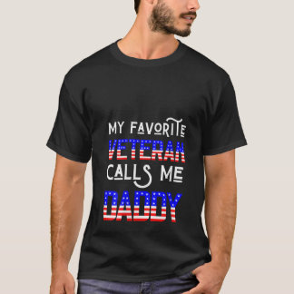 T-shirt Femmes Mon Vétéran Préféré M'Appelle Papa Vétérans