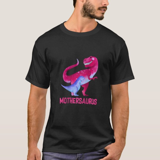 T-shirt Femmes Mothersaurus mignonne Mère Saurus Dinosaur  (Devant)