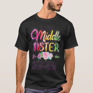 T-shirt Femmes Moyen-Soeur Drôle Je Suis La Raison Pour La