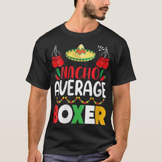 T-shirt Femmes Nacho Moyenne Boxe Cinco De Mayo Fes (Devant)