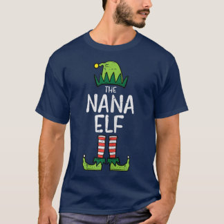 T-shirt Femmes Nana Elf Xmas Correspondant Pajamas De Noël