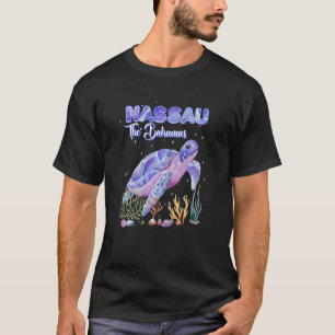 T-shirt Femmes Nassau Les Bahamas Tortues de mer Snorkel