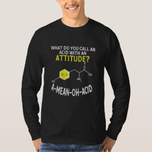 T-shirt Femmes Nerdy Amino Acide Humour Science Chimie Pu