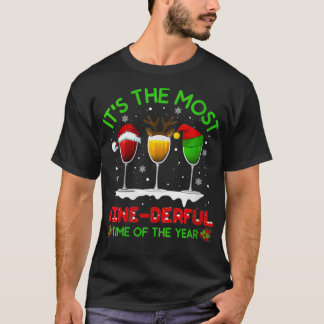 T-shirt Femmes Noël Vin Noël Xmas Alcool Pyjama PJ Tops