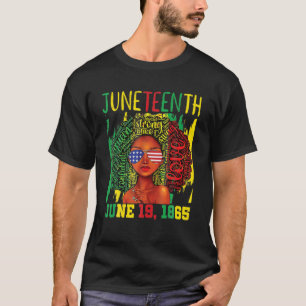 T-shirt Femmes noires Cheveux naturels Afro Jundixième Mel