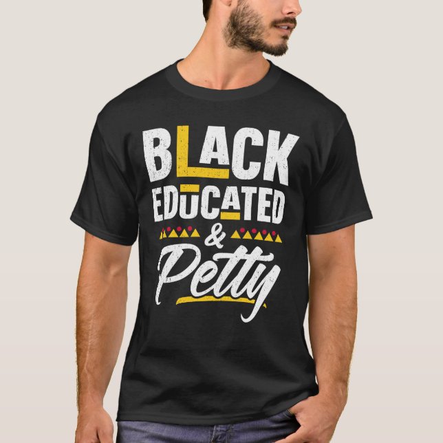 T-shirt Femmes noires instruites et petites noires de mois (Devant)