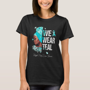 T-shirt Femmes noires Nous portons une maladie rénale poly