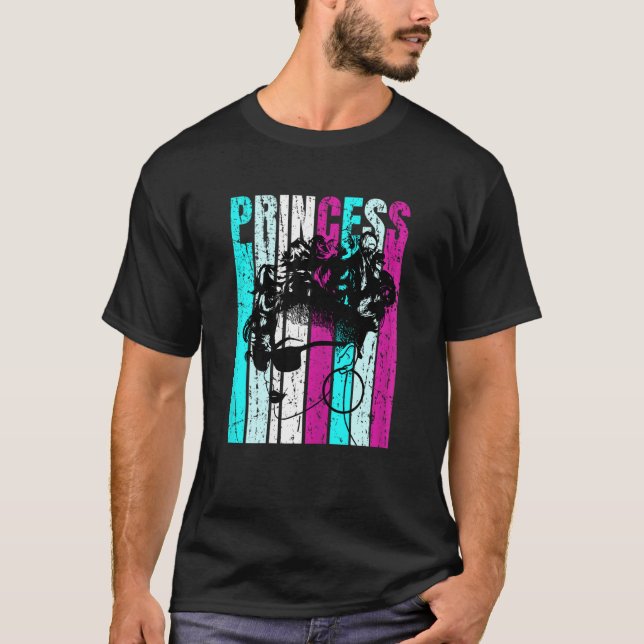 T-shirt Femmes Noires Princesse Africaine Américaine Femme (Devant)