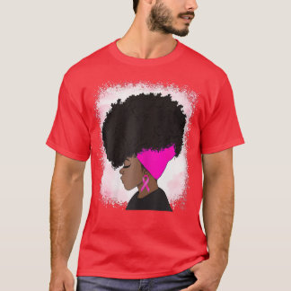 T-shirt Femmes Noires Sensibilisation au cancer du sein Fe