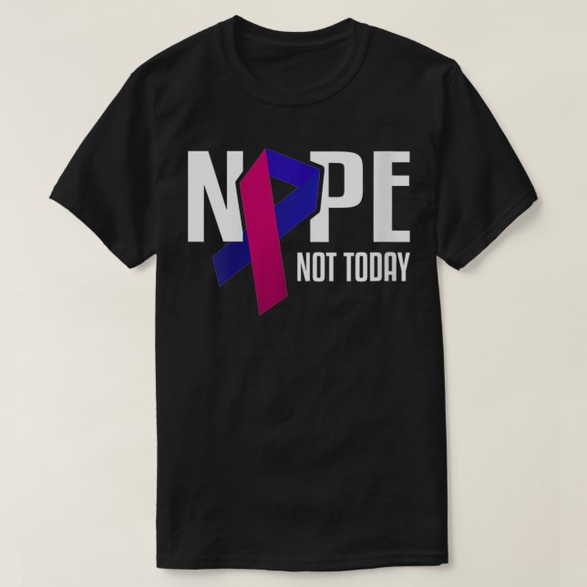T-shirt Femmes non aujourd'hui Thyroid Cancer Turquoise ro (Design devant)