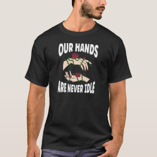 T-shirt Femmes Nos Mains Ne Sont Jamais Idle American Sign