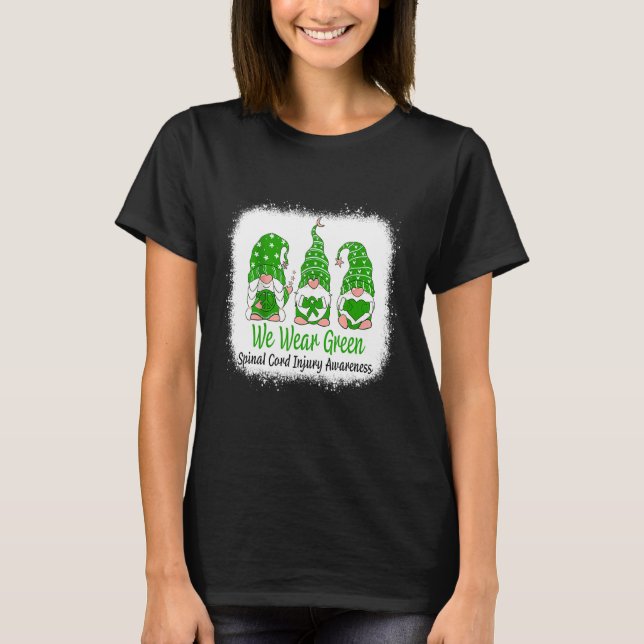 T-shirt Femmes Nous Portons La Moelle Verte Sensibilisatio (Devant)