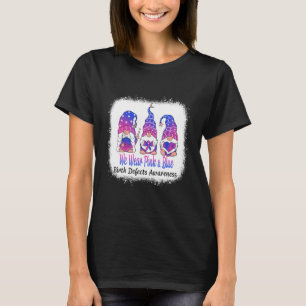 T-shirt Femmes Nous Portons Rose Et Bleu Déficience À La N