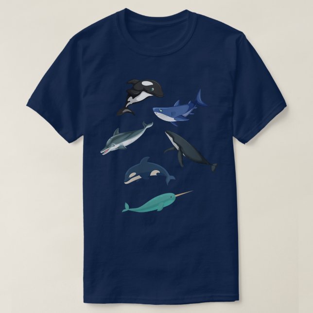 T-shirt Femmes Orca Plush Shark Tee Shark Tee Shark Women  (Design devant)