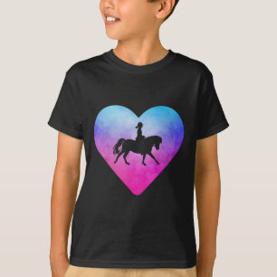 T-shirt Femmes Ou Filles Cheval D'Équitation