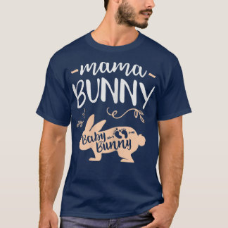 T-shirt Femmes Pâques Mama Bunny Femmes Maman Grossesse An