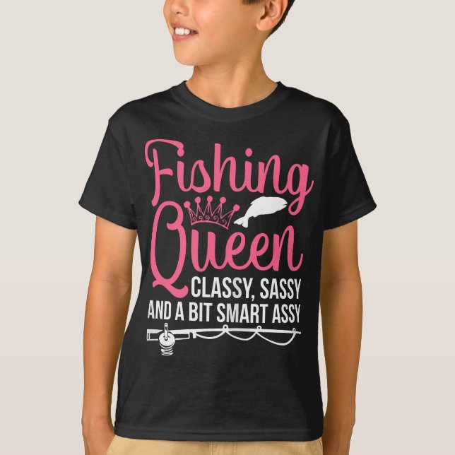 T-shirt Femmes Pêche pour filles Pêche basse poisson (Devant)