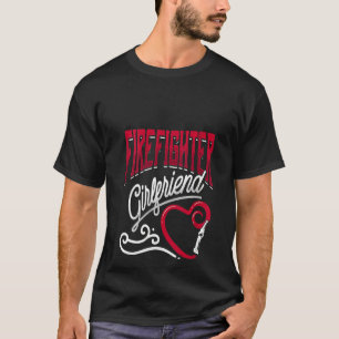 T-shirt Femmes Pompier Girlfriend Mince Ligne Rouge Eau