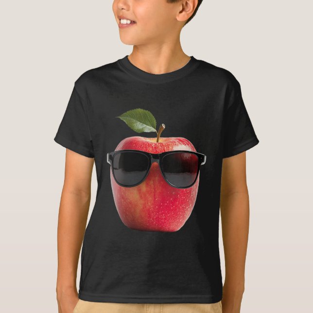 T-shirt Femmes Portant des Sungles Drôle Costume Fruit Gra (Devant)
