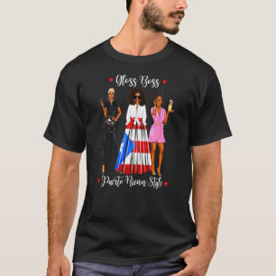 T-shirt Femmes Porto Rico Coiffeuse Boricua Black Women