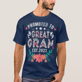 T-shirt Femmes Promues À Grand Gram 2023 Grossesse Drôle