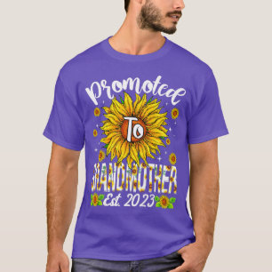T-shirt Femmes Promues À Grand-Mère 2023 Grossesse Anno