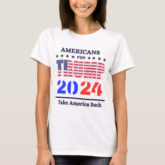 T-shirt Femmes que je serai, retour Donald Trump 2024 Vint