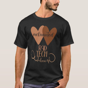 T-shirt Femmes Rad Tech Mélanées Histoire noire Radiologie