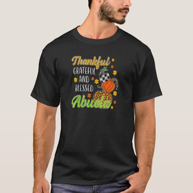 T-shirt Femmes Remerciements Gratuit Béni Abuela automne a (Devant)