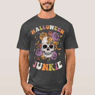 T-shirt Femmes Retro Super Hippy Halloween Floral S