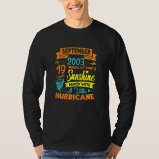 T-shirt Femmes Septembre 2003 19 Ans Soleil Mixte