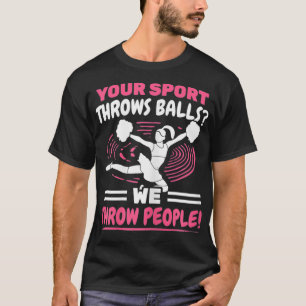 T-shirt Femmes Sport Joue Des Ballons Nous Les Gens Pom-po
