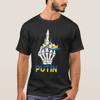 T-shirt Femmes Squelette Mains Ukraine Puck Futin Ukraine