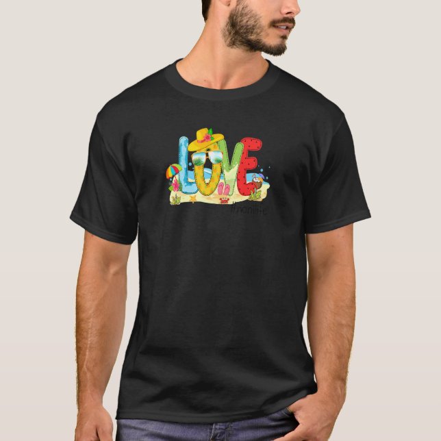 T-shirt FEMMES Summer Love Nonilife Noni Love Beach Vacati (Devant)