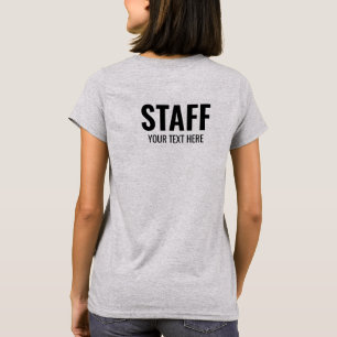 T-shirt Femmes T Chemises Personnel Membre d'équipage Acie