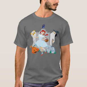 T-shirt Femmes The Wizard Of Oz Halloween Cimetière Danse 