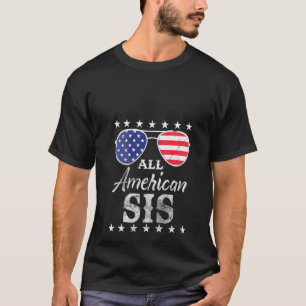 T-shirt FEMMES TOUTES Sis Américaines Patriotique American